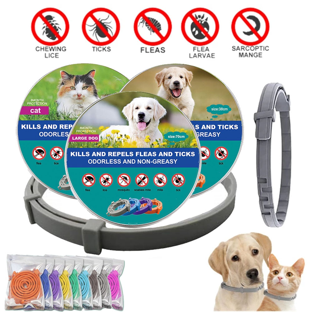 Flea & Tick Remover Collar for Dogs & Cats | Adjustable Pet Protection Collar  Meta Description: