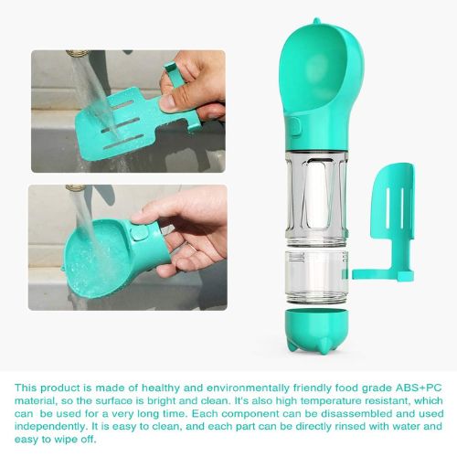 Portable Pet Feeder & Water Bottle | On-the-Go Food & Hydration